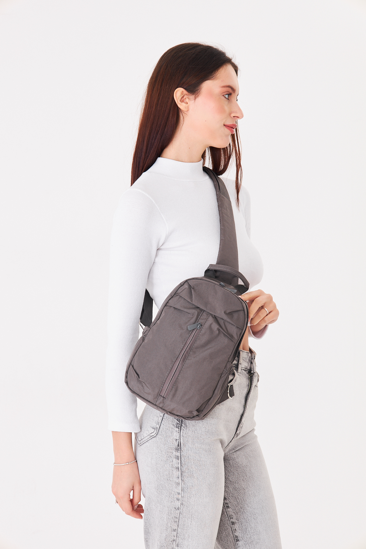 Superbag Su İtici Kumaş Çapraz Askılı Omuz ve Bel Çantası Unisex Günlük Kullanım Çanta görsel 3