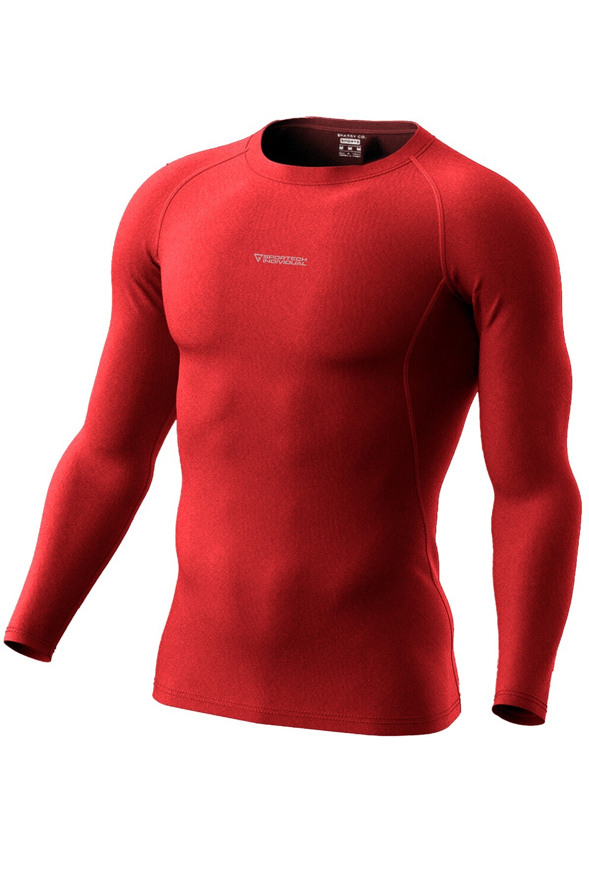 Men's Pro Compression Moisture Absorbing Athletic Long Sleeve Raglan Sleeve Sports T-Shirt