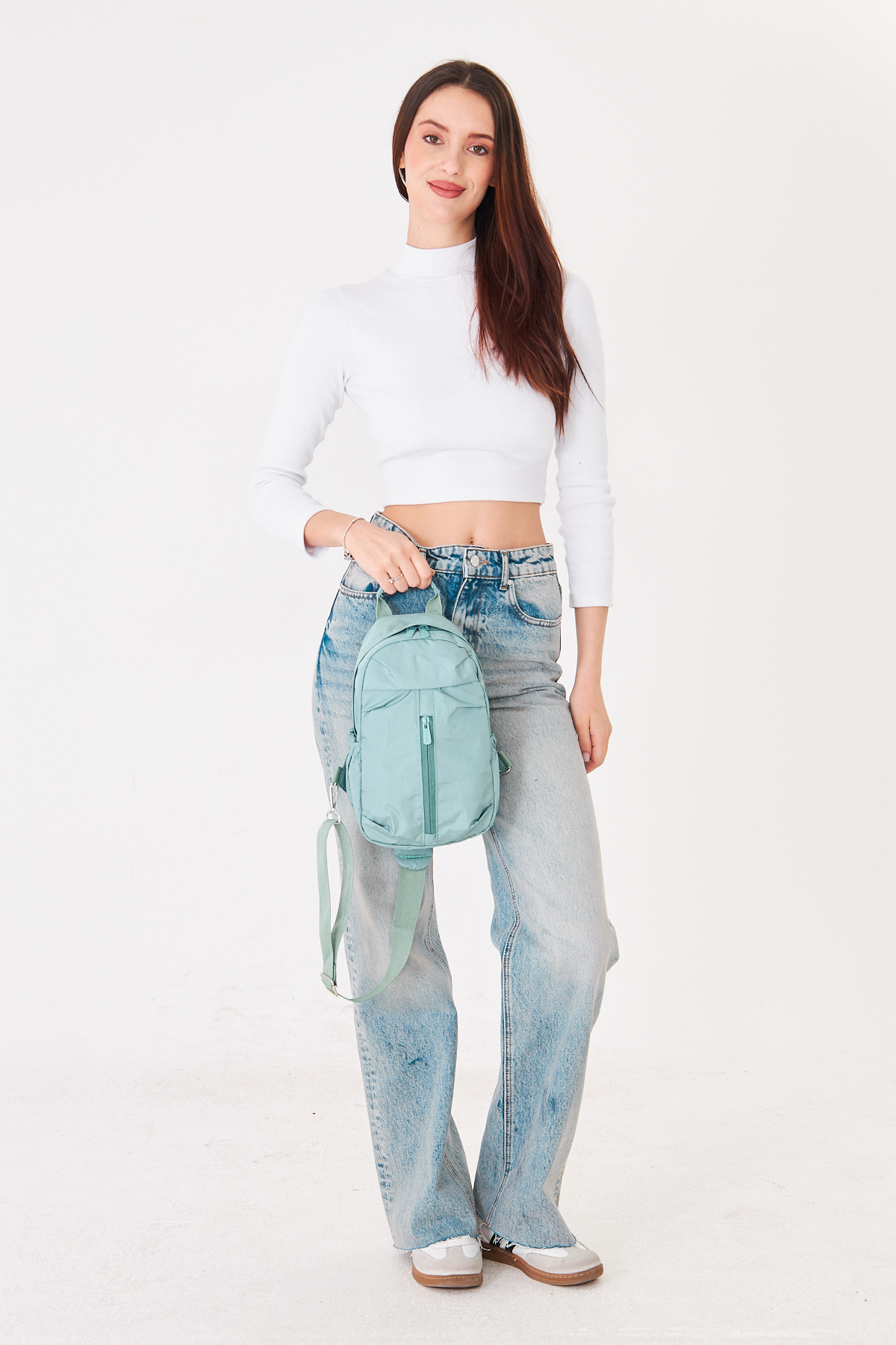 Superbag Su İtici Kumaş Çapraz Askılı Omuz ve Bel Çantası Unisex Günlük Kullanım Çanta görsel 8
