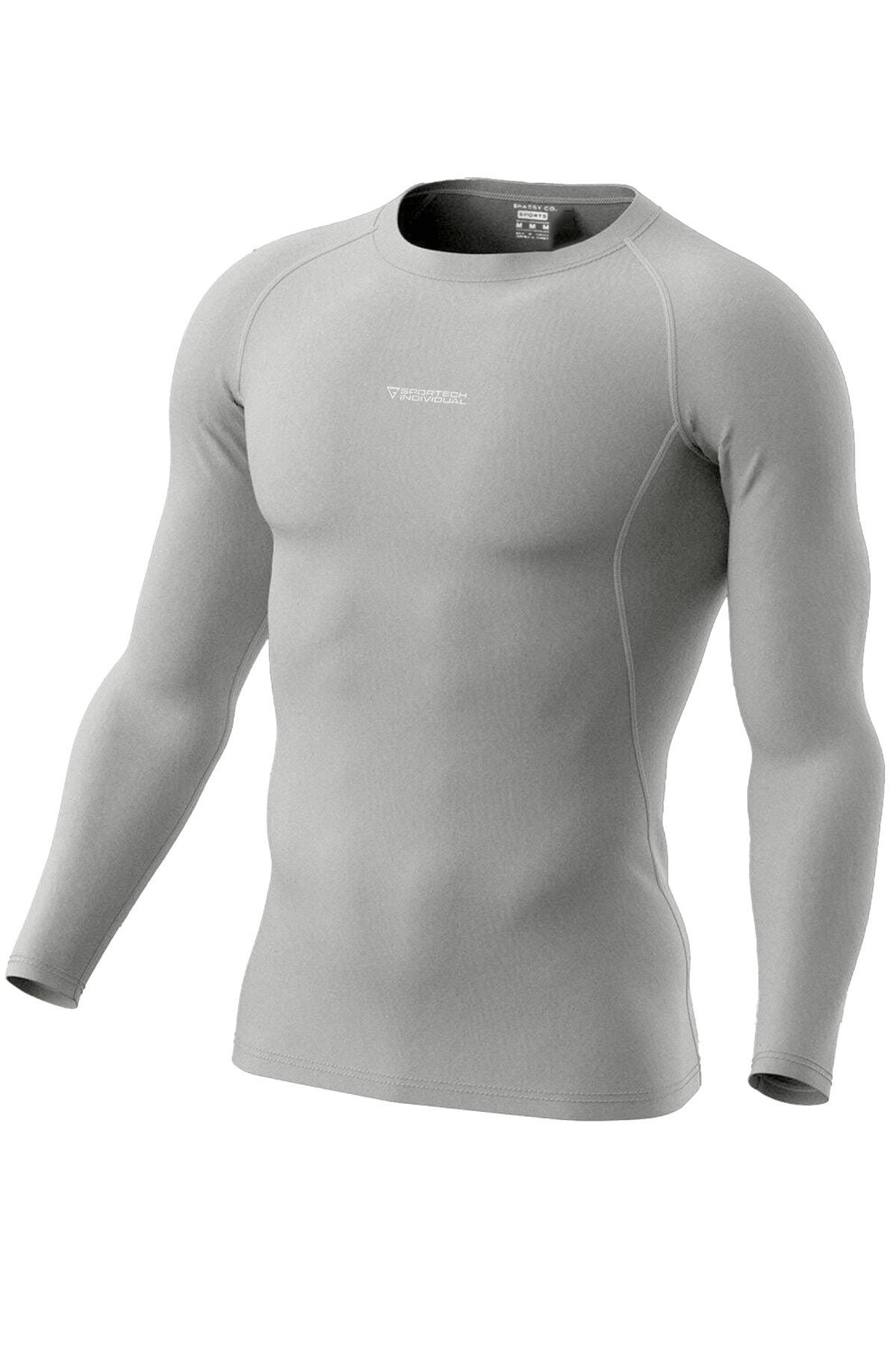 Men's Pro Compression Moisture Absorbing Athletic Long Sleeve Raglan Sleeve Sports T-Shirt