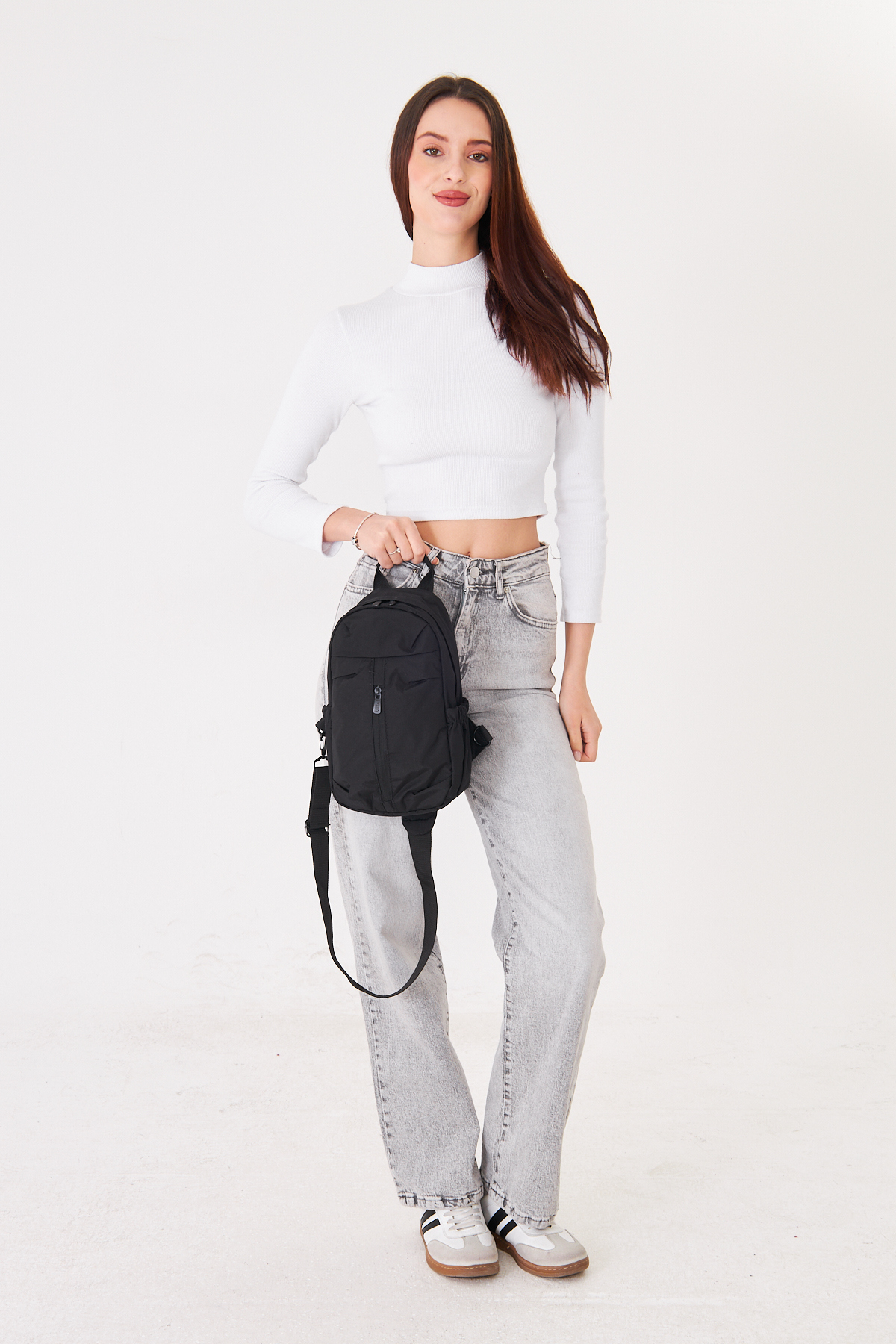 Superbag Su İtici Kumaş Çapraz Askılı Omuz ve Bel Çantası Unisex Günlük Kullanım Çanta görsel 8
