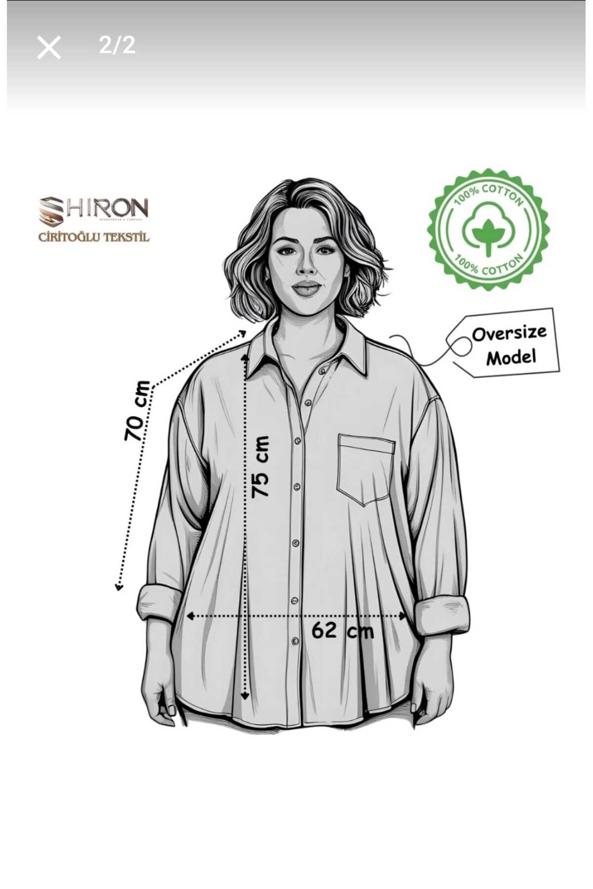 blackbonds  Kadın Oversize Haki Pamuklu Rahat Keten Gömlek – Yaz Koleksiyonu - Görsel 5