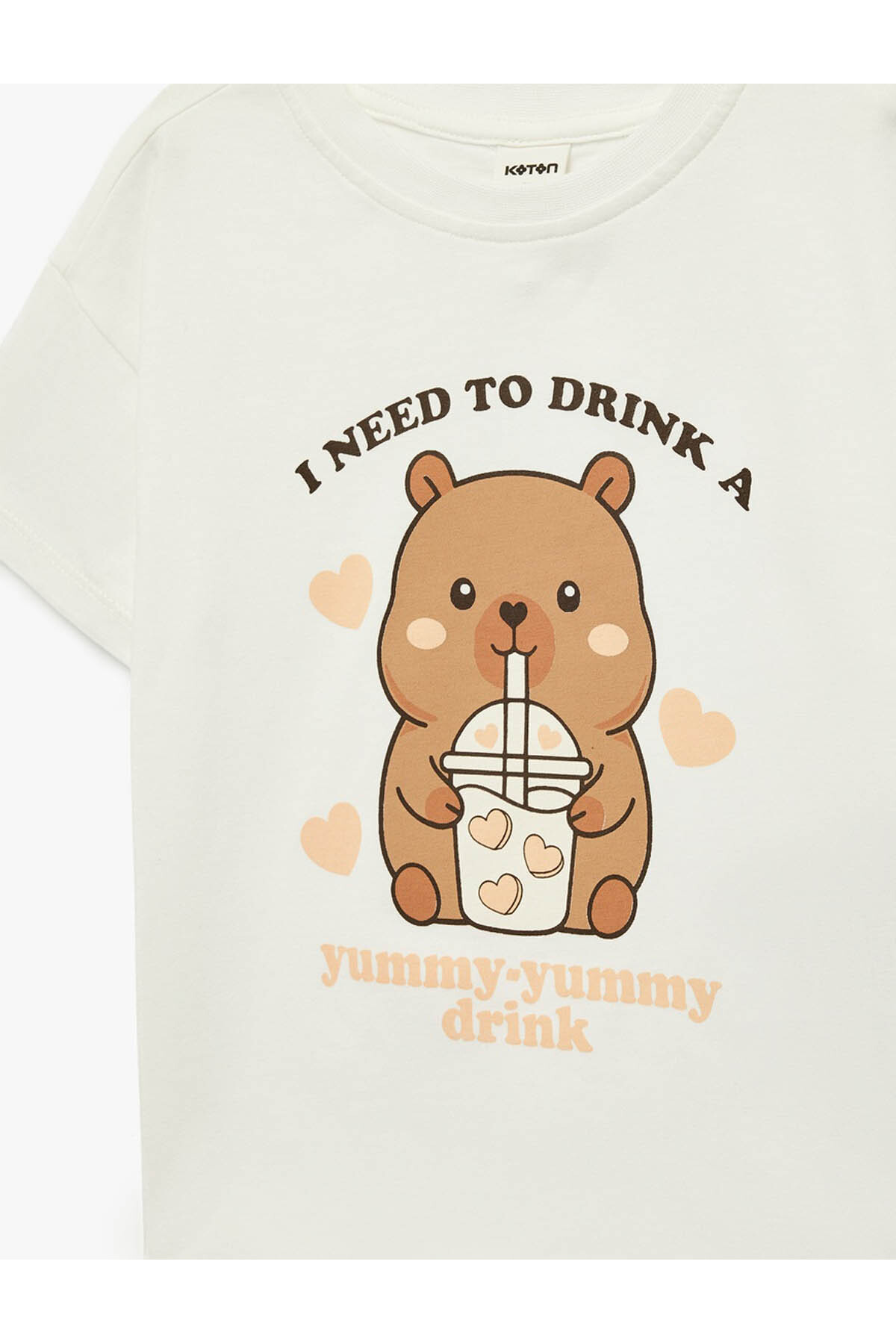 Koton Pamuklu Ayıcık Baskılı Bisiklet Yaka Kısa Kollu Tişört fotoğrafı 6 (önizleme)