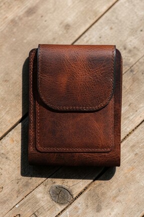 Tılsım Tekno İsme Özel Hakiki Deri Erkek Cüzdan – El Yapımı 10 Kart Bölmeli İ...