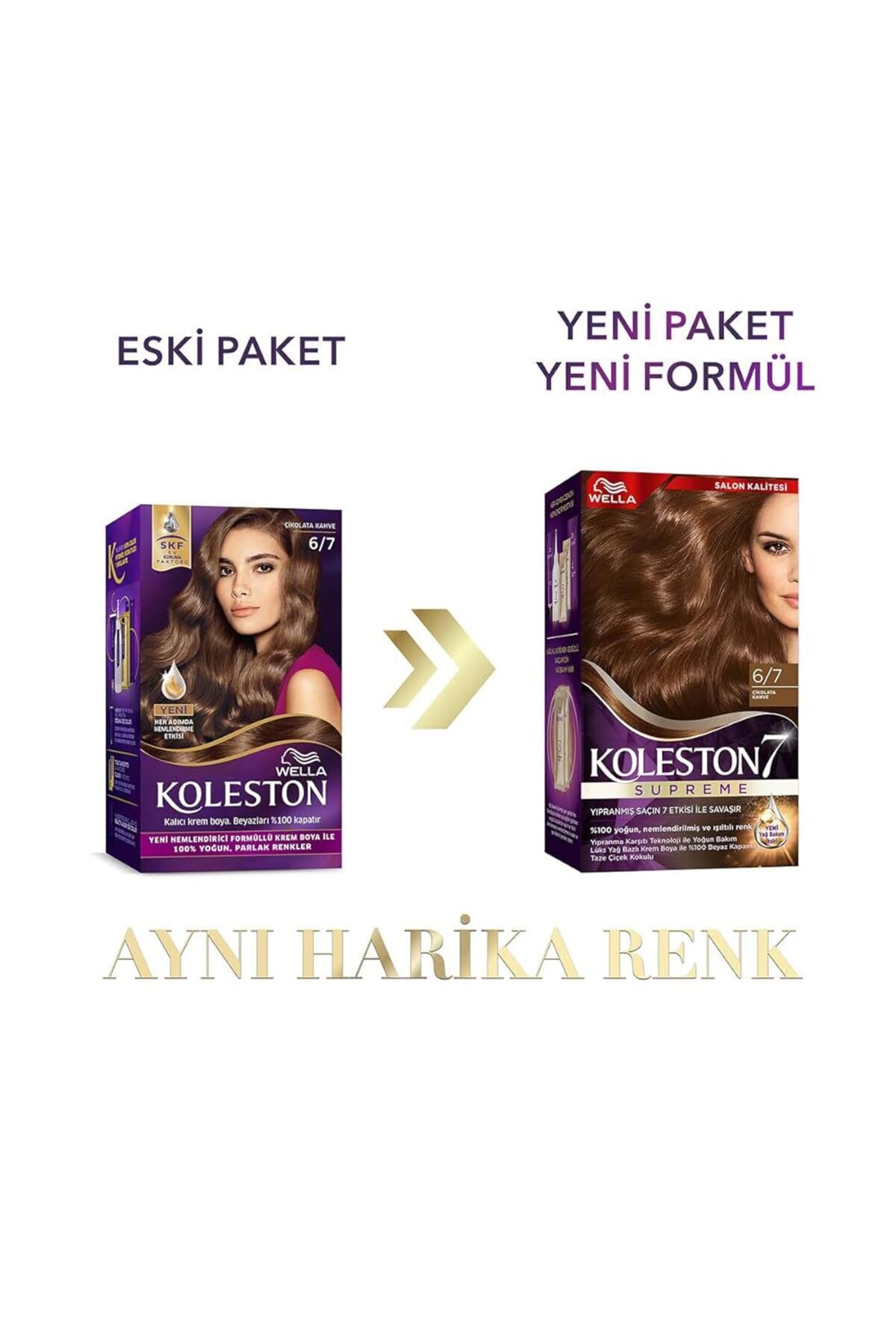 Saç Boyası 6/7 Çikolata x2' set — EDCB0CW3BHZM2 — تصویر 3 از 3
