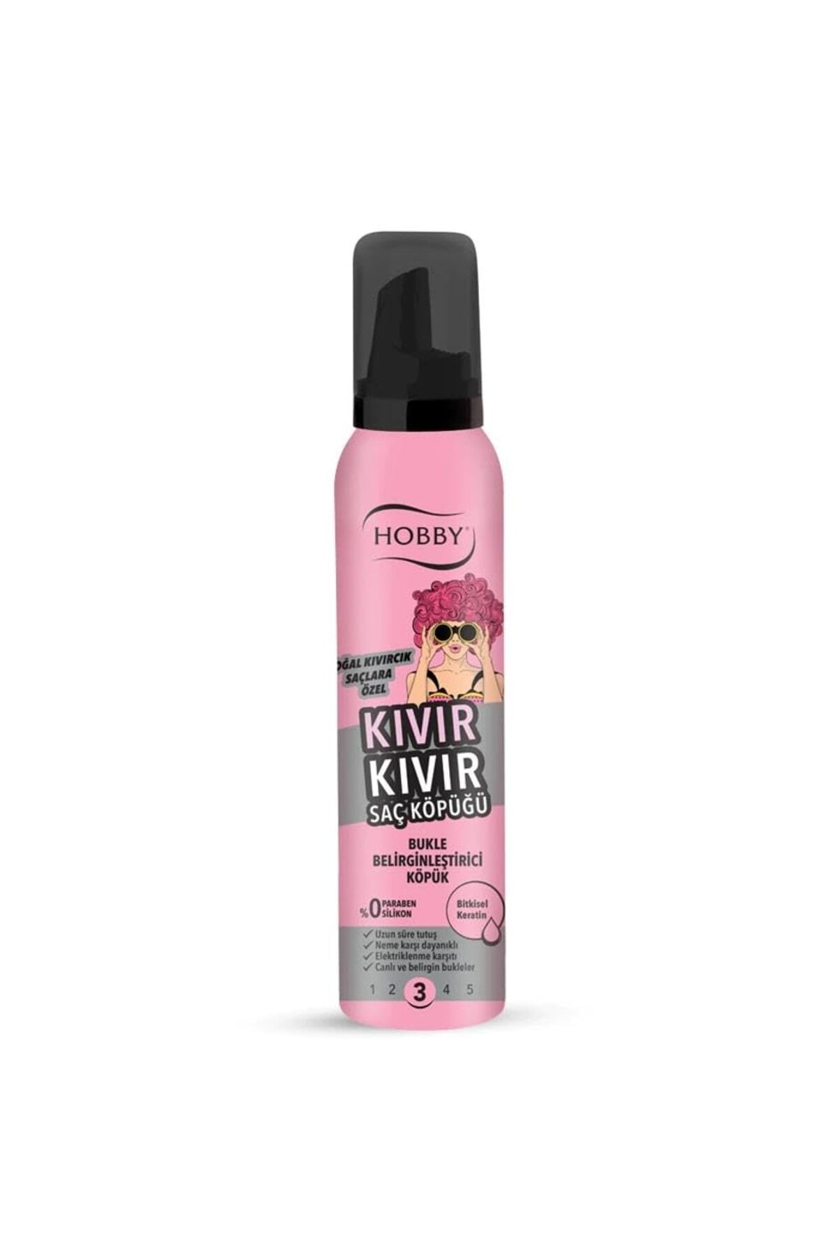 Hobby Kıvır Kıvır Bukle Belirginleştirici Saç Köpüğü 150 ml — B0CHBKC21L