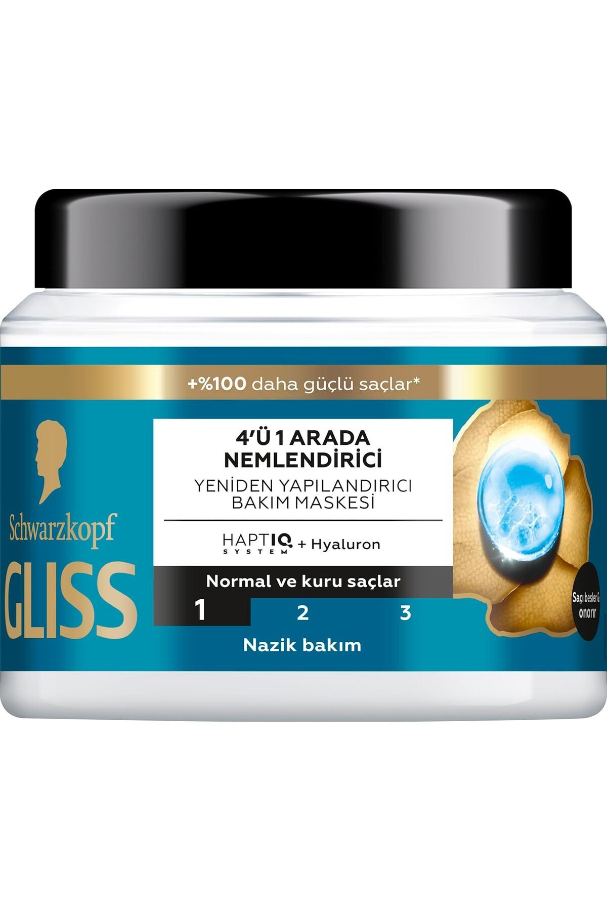 Gliss گلس Revive Nemlendirici 4'Ü 1 Arada Bakım Maskesi 400 ml, Normal Kuru Saçlar — EDCB0CFFKGSHV