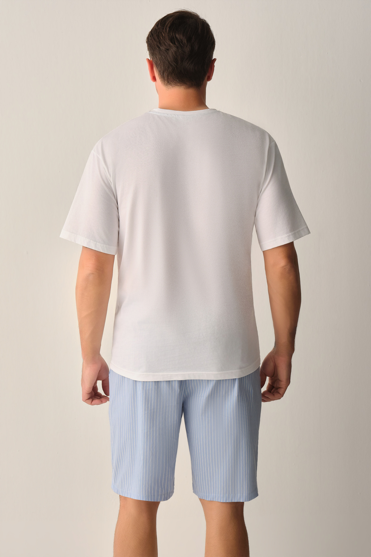 SUWEN Walker Erkek Şort Pijama Takımı görsel 4