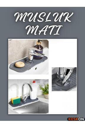 Keskon Esnek Musluk Lavabo Matı – Su Geçirmez Batarya Altı Koruyucu, Mutfak v...