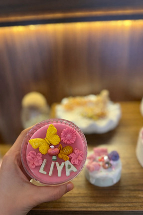 Maera Studio Kişiye Özel İsimli Soya Mum