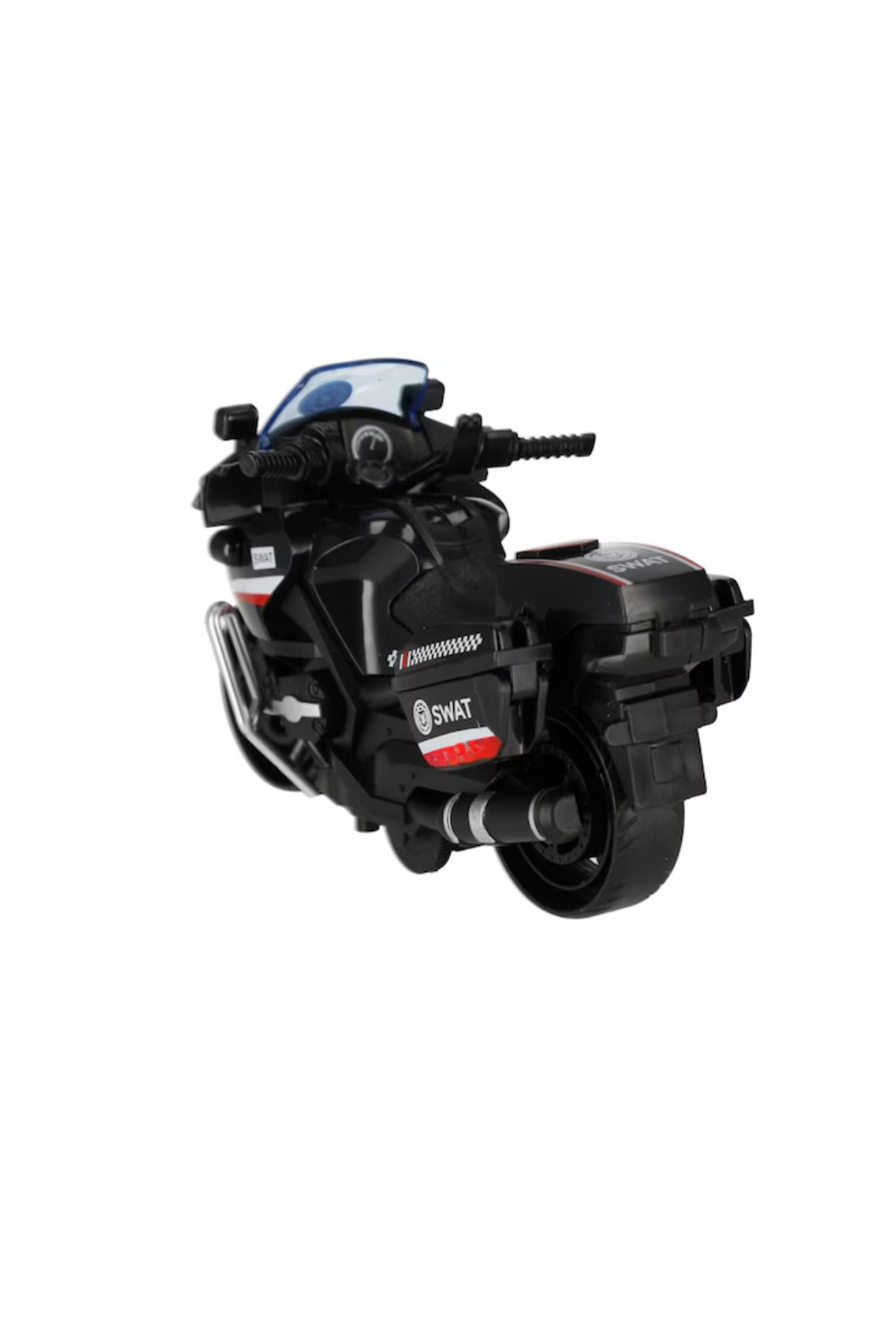 craftivio SWAT Polis Motorsikleti Sürtünmeli Hareketli Gidonlu Oyuncak Motor fotoğrafı 3 (önizleme)