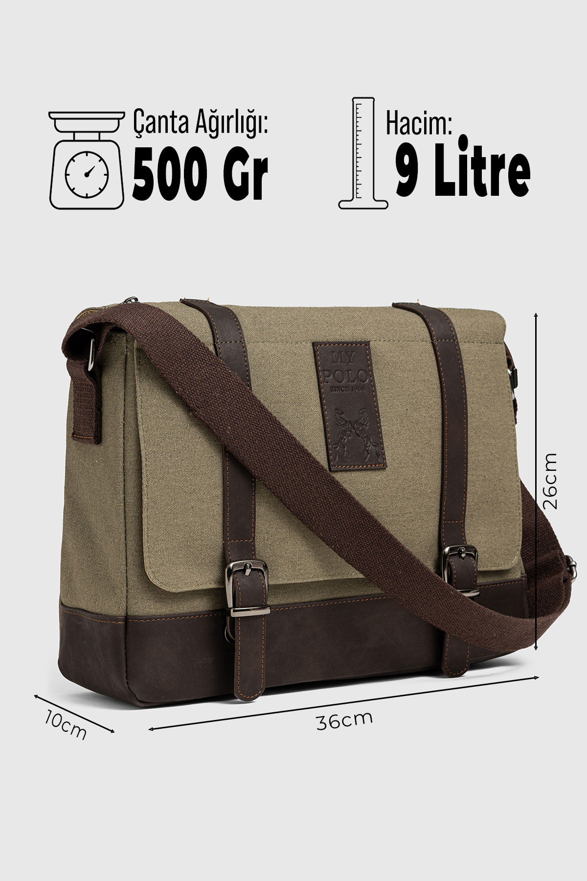 By Hakan  GK75 Omuz Askılı Kanvas (pamuk) Postacı Çantası Çapraz Çanta SİYAH - Görsel 8