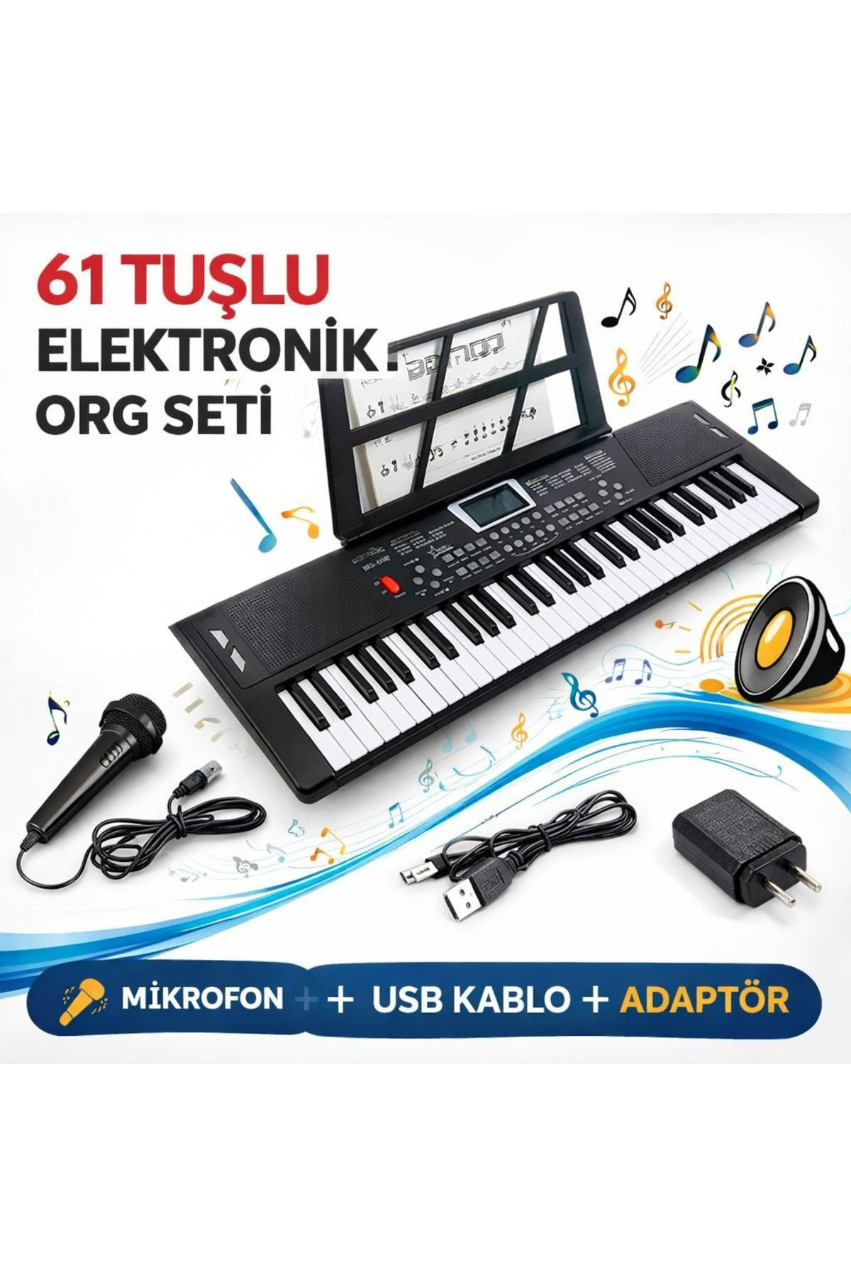 MEZZOpiano130センチ MultiZone Işıklı Mikrofonlu Çocuk Başlangıç Piyanosu 61 Tuşlu 5
