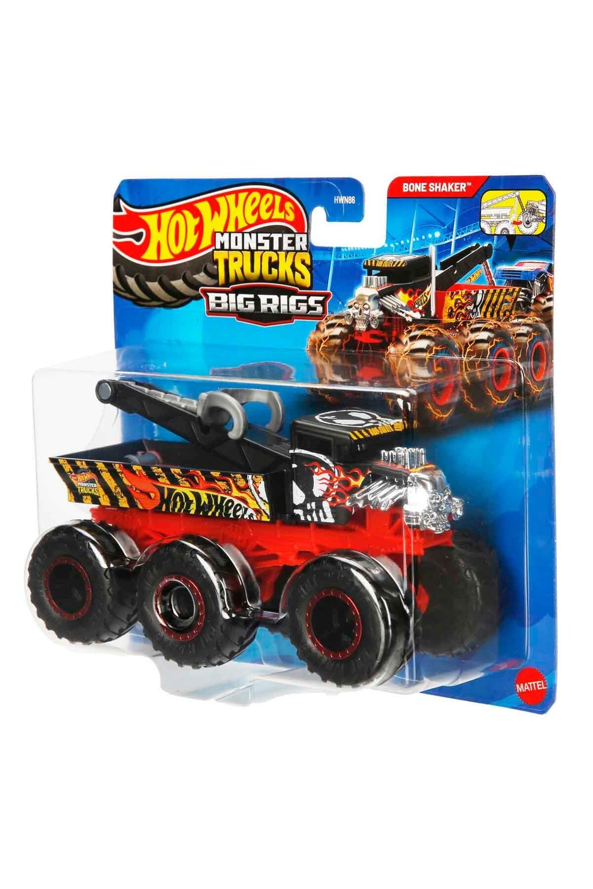 HOT WHEELS MONSTER TRUCKS BONE SHAKER 6 TEKER fotoğrafı 2 (önizleme)
