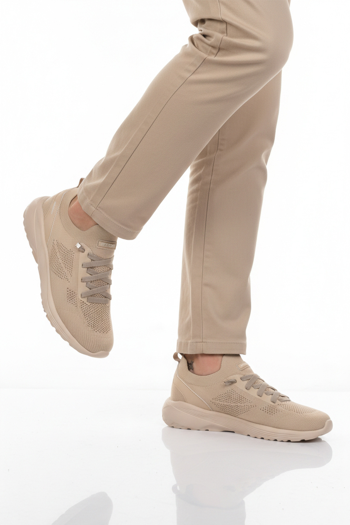 WALKWAY  Bestof Bst-646 M Bej Erkek Esnek Hafif Hava Alabilen Rahat Spor Ayakkabı - Görsel 3