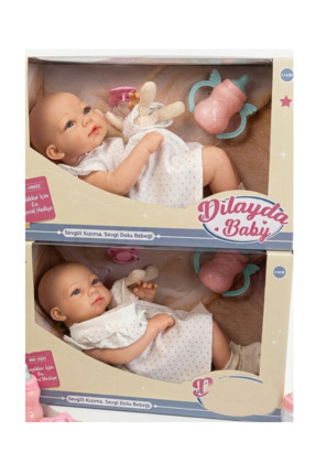 Flower Toys Dilayda Baby Gerçekçi Et Bebek Aksesuarlı 40 cm