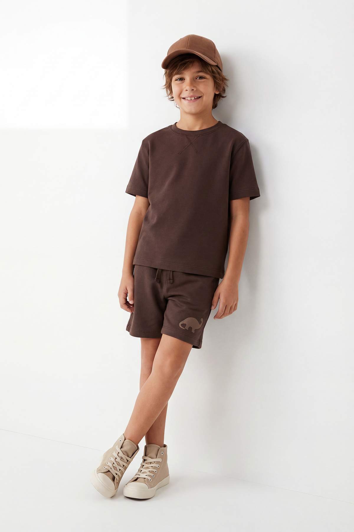 Trendyolmilla  Kahverengi Düz Örme Alt - Üst Takım TKDSS25AU00029 - Görsel 3