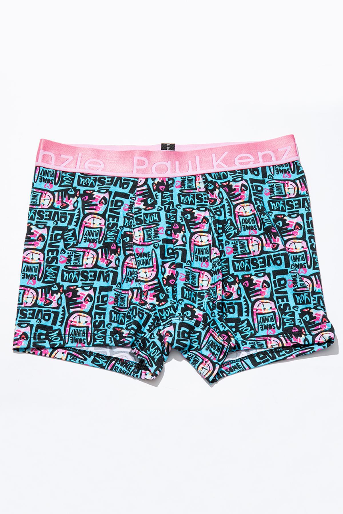 Paul Kenzie Unique Effect Desenli Erkek Boxer - Love Bunny görsel 2