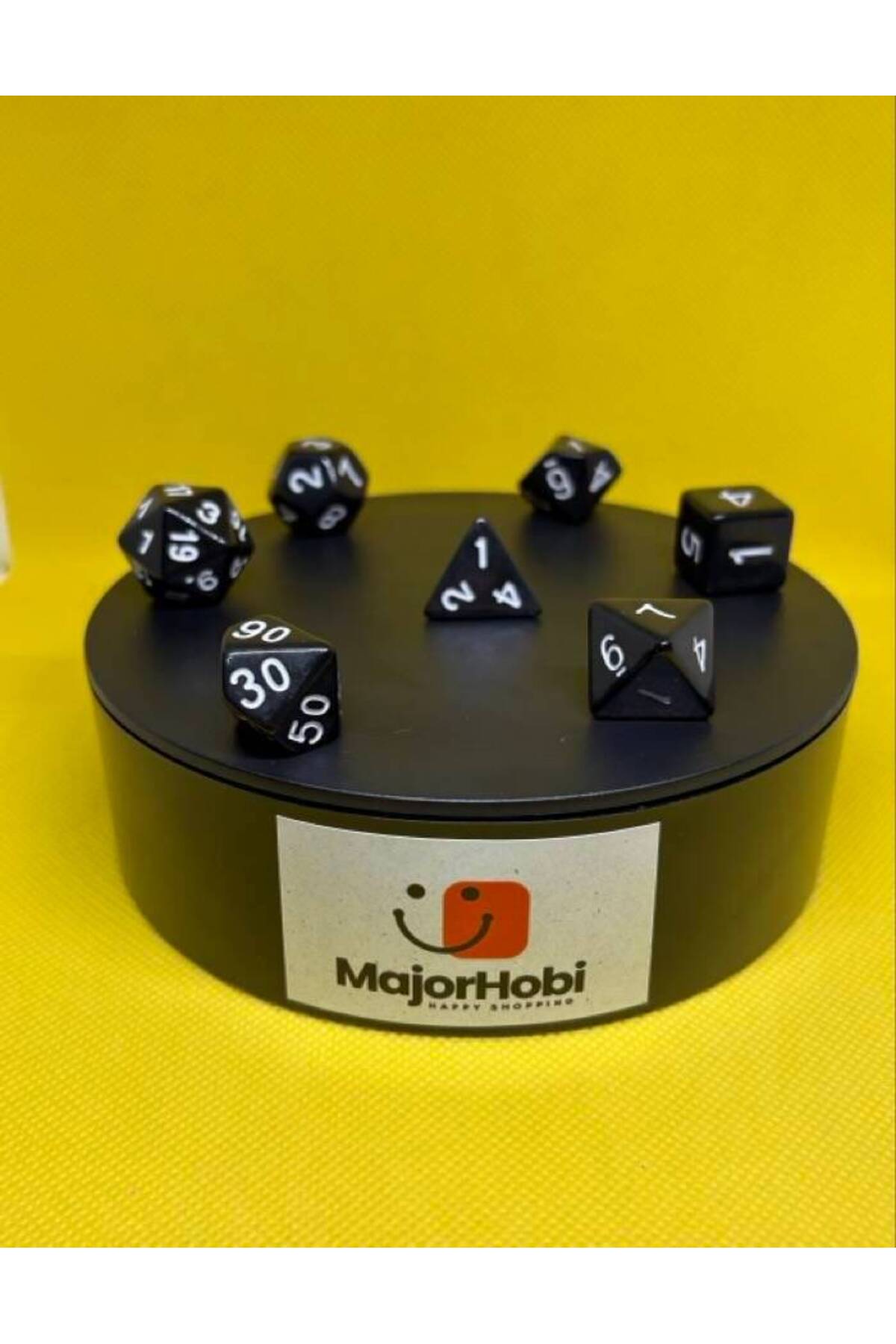 Le Majeur DND FRP 7'li Zar Seti – Siyah Dungeons & Dragons