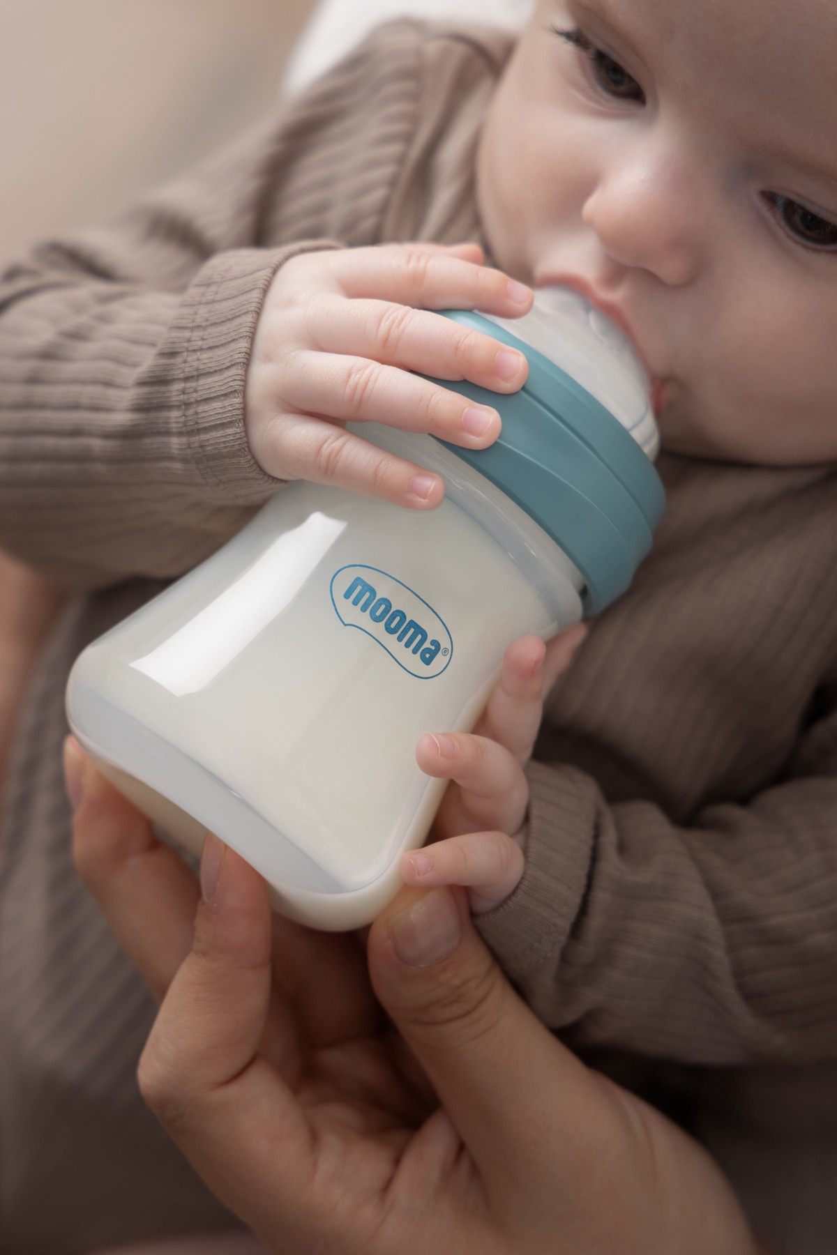 MOOMA Kindy Antikolik PP Biberon 250ml 18+ Ay Hızlı Akış - Ball Blue fotoğrafı 6 (önizleme)