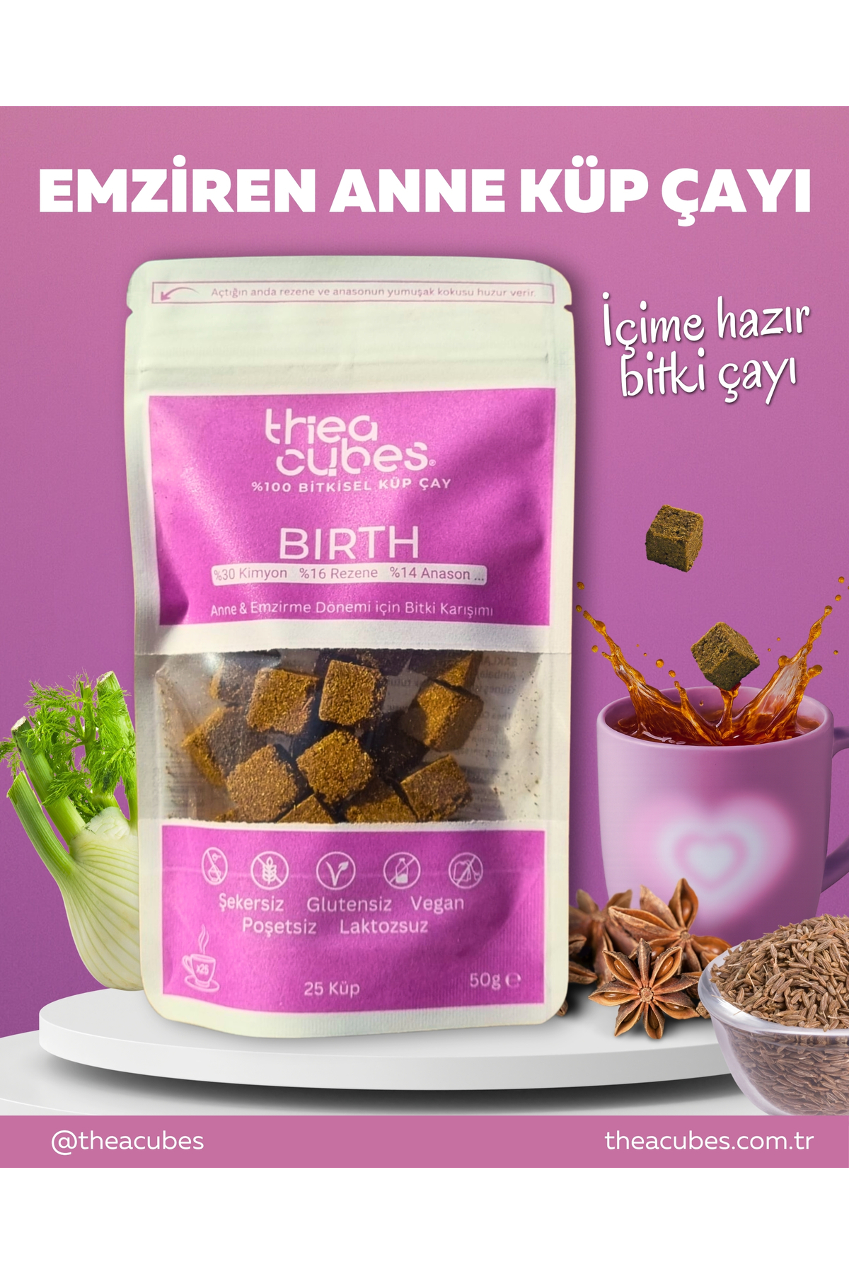 Thea Cubes Birth Anne Çayı - Fiyatı, Yorumları