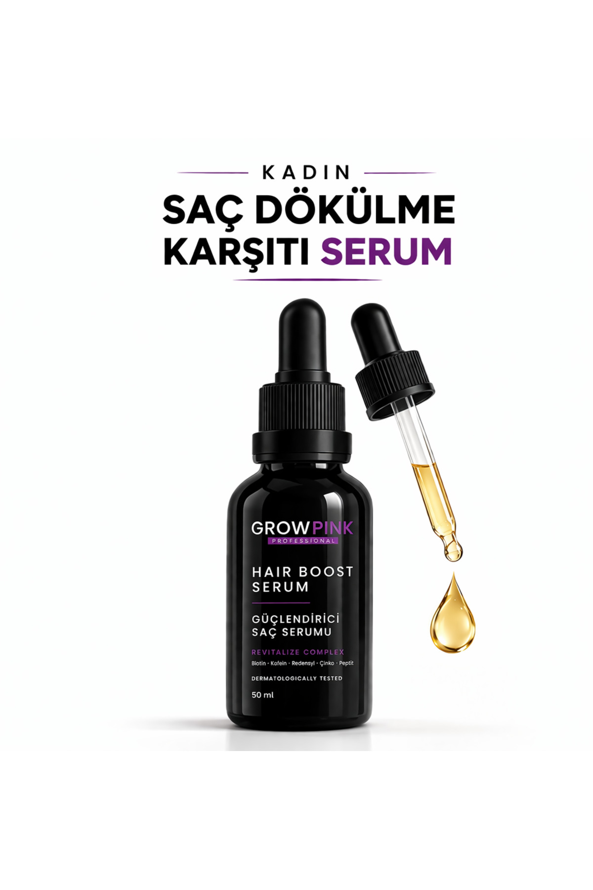 سرم ضد ریزش مو مخصوص بانوان ۵۰ میلی لیتر | تقویت ریشه مو — GRP-KDS-50ML — تصویر 2 از 7