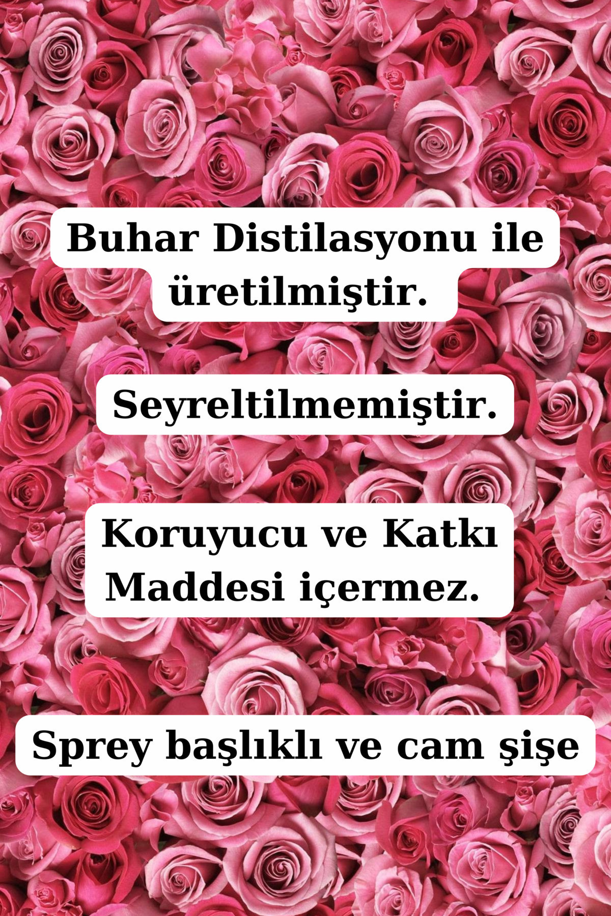Yağlı Doğal Gül Suyu 100 ml - Saf Tam Yağlı Doğal Gül Hidrosolü Tonik 100 ml — hidrosolgul1 — تصویر 6 از 7