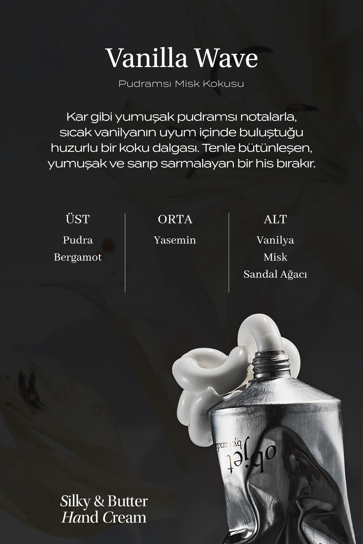 Kırışıklık Karşıtı Nemlendirici El Kremi Objet By Silky & Buttery Hand Cream (Vanilla Wave) — 9200 — تصویر 3 از 9