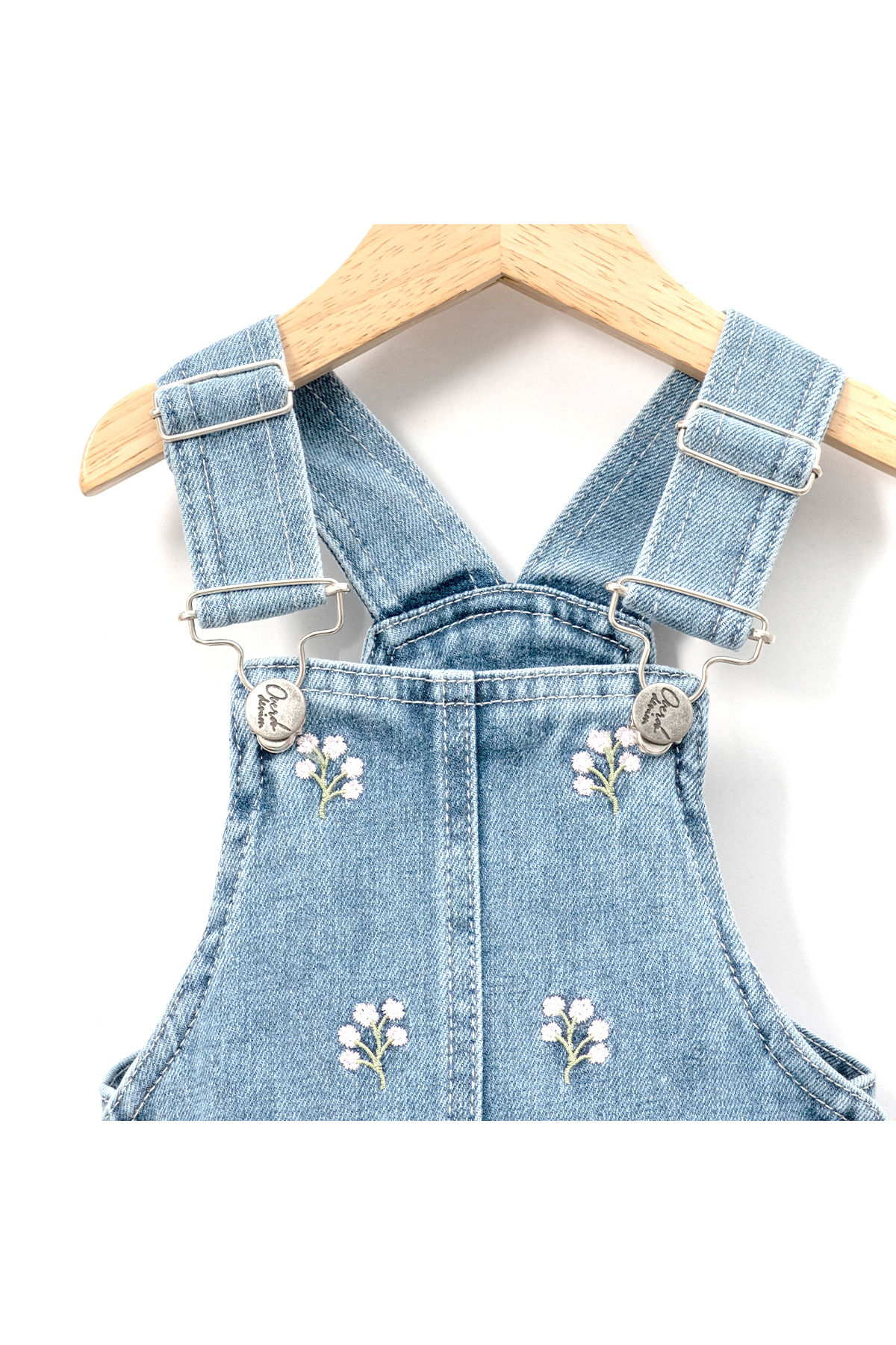 Overdo Kız Çocuk Çiçek Nakışlı Kot Jile fotoğrafı 3 (önizleme)