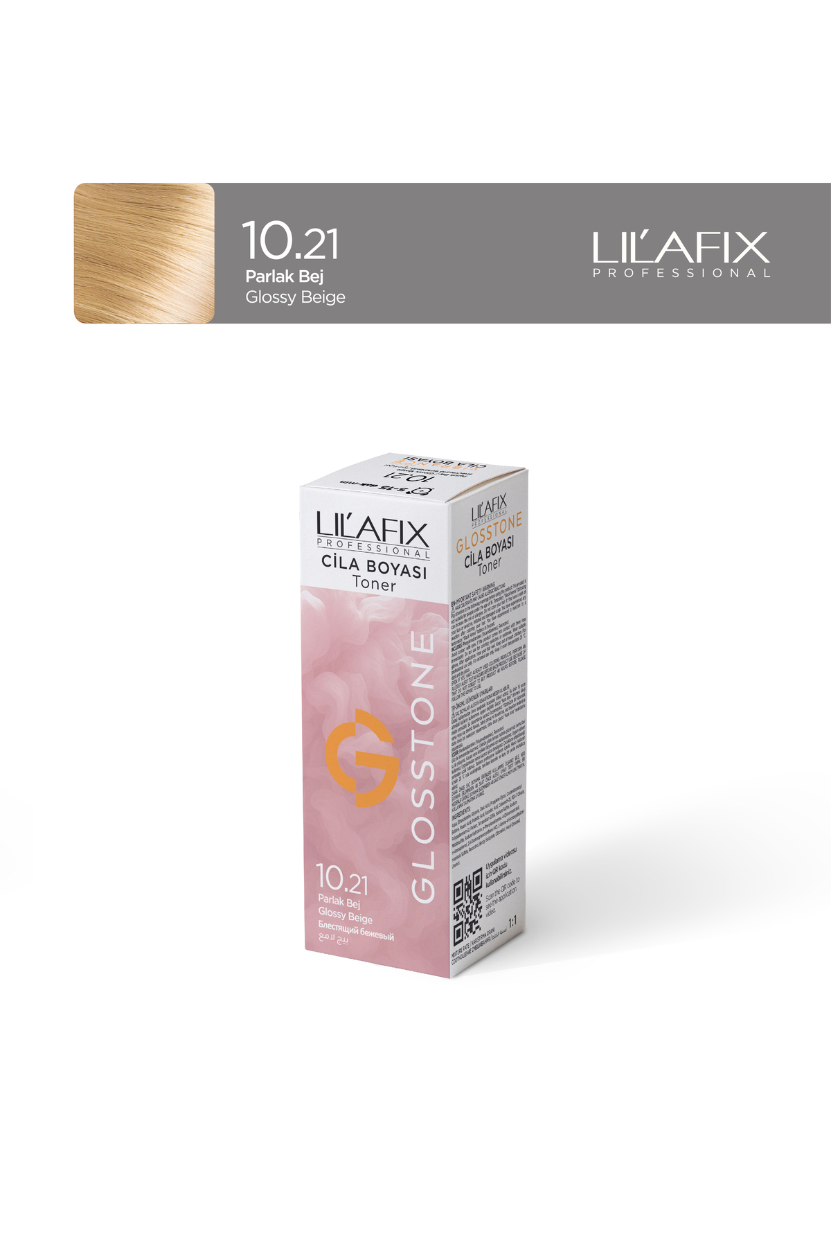 Lilafix Professional Lilafix Glosstone Saç Cila Boyası 100 ml 10.21 Parlak Bej — رنگارنگ glosstonecila