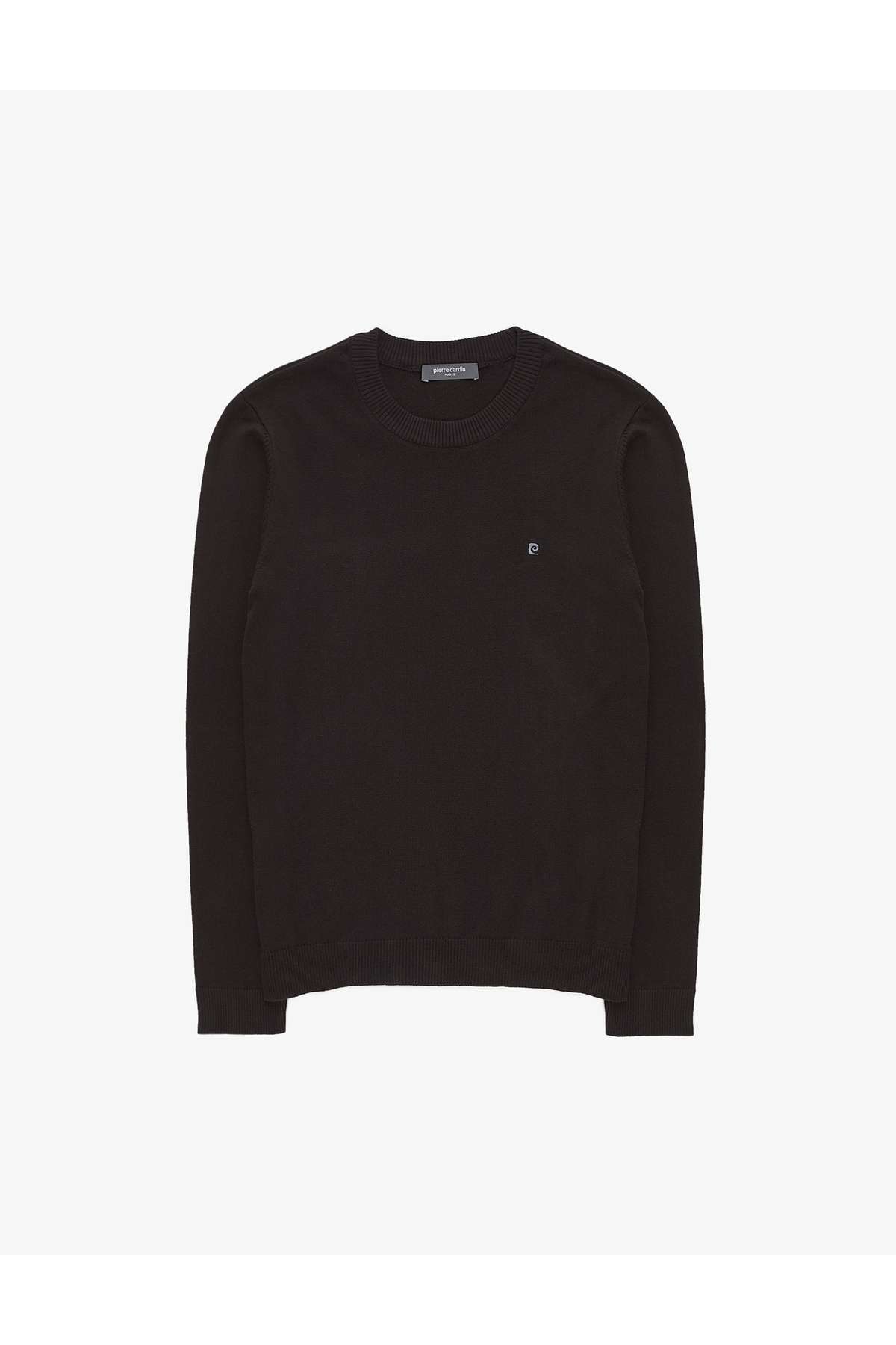 Pierre Cardin  Siyah Slim Fit Bisiklet Yaka Basic Triko Kazak 50314192-VR046 - Görsel 7