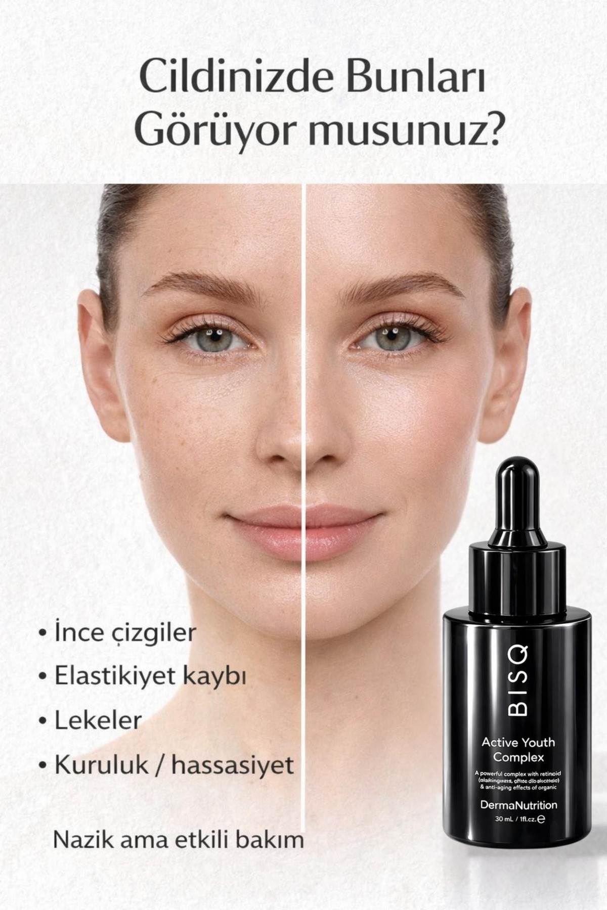 سرم ضد لک و ضد چروک اکتیو یوث کامپلکس حاوی رتینول طبیعی (رتینوئید)، ویتامین C و سرامید — BISQ-AYC-R05-CVE30 — تصویر 5 از 8