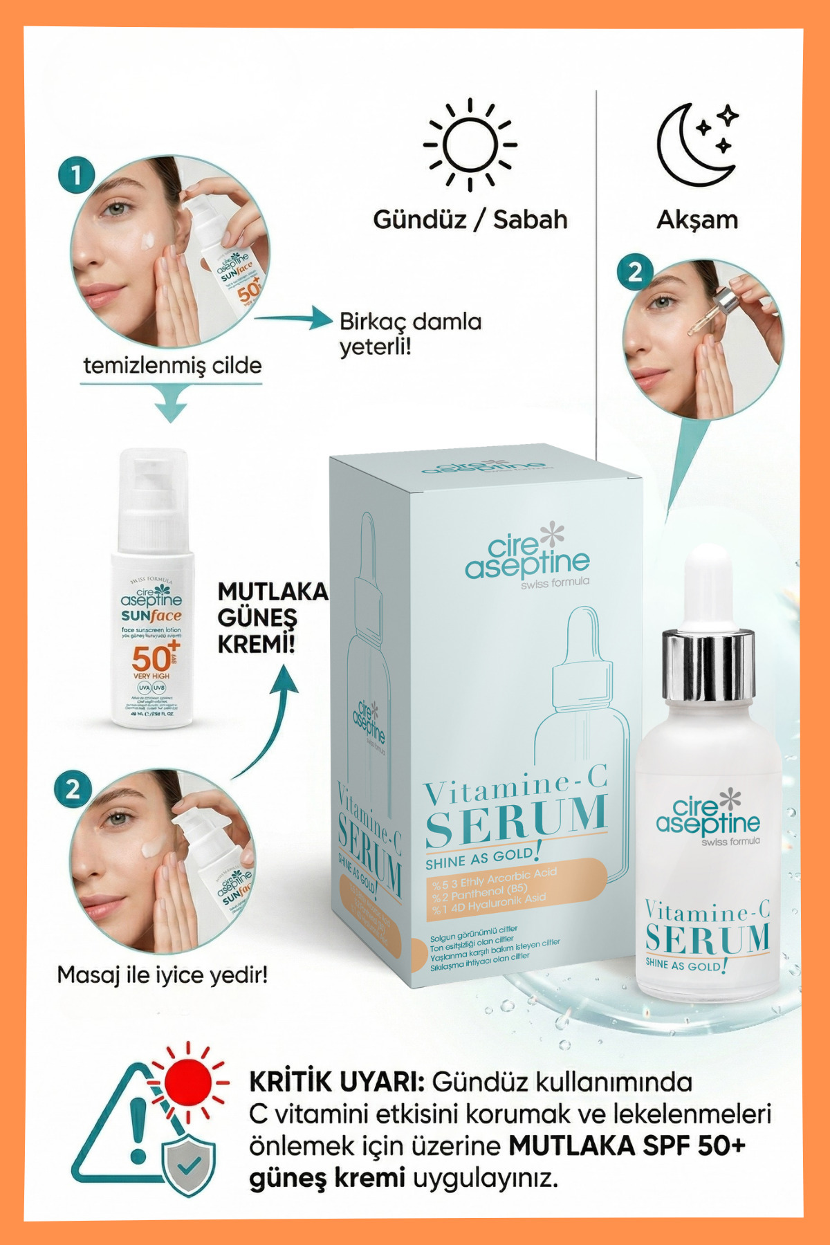Vitamine-C Yüz Serumu 30 ml- SHINE AS GOLD! — PR00855 — تصویر 5 از 6