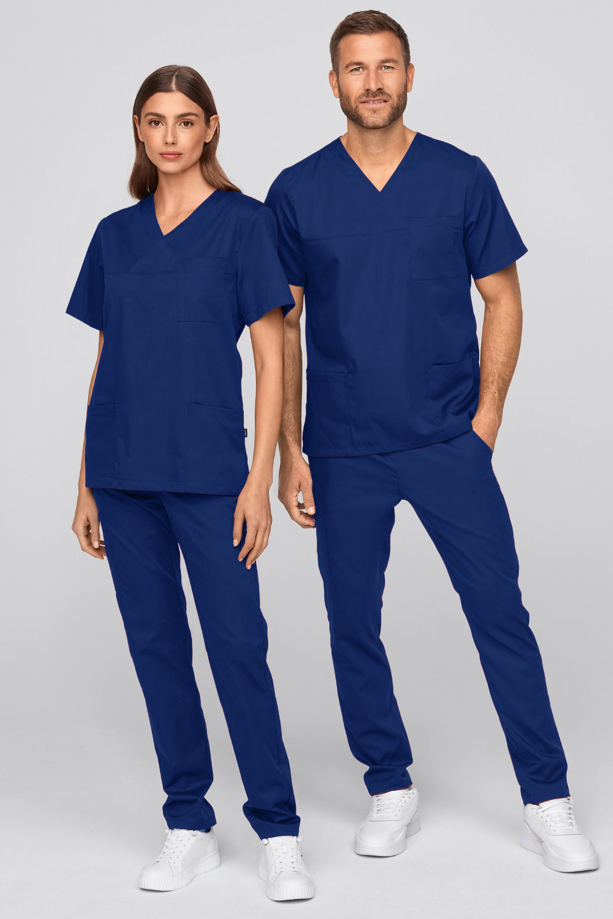 Runsales Комплект преміум-класу Storm Blue Scrubs - уніформа для медсестри/лі...