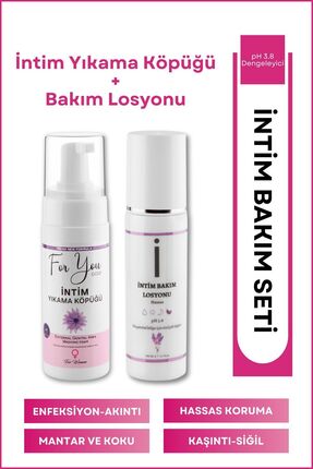 For You Gold Genital Bölge Temizleyici Yıkama Köpük Ve Intim Bakım Losyonu Se...