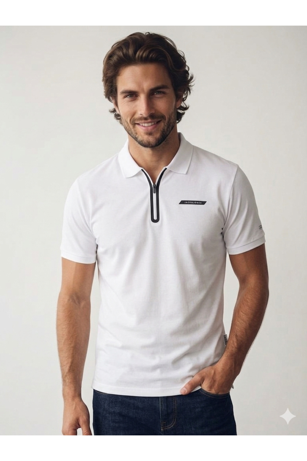 تی‌شرت مردانه ممتاز Jcofusion Pique Polo SS SN کد 12273127 جک اند جونز پولوشرت Jack & Jones