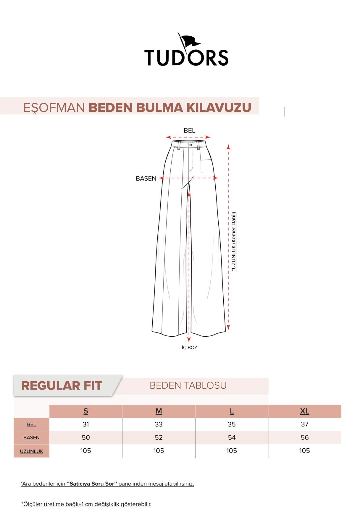 Tudors  Kadın Relax Fit Rahat Kesim Modal Kumaş Yüksel Bel Geniş Paça Siyah Pantolon - Görsel 7