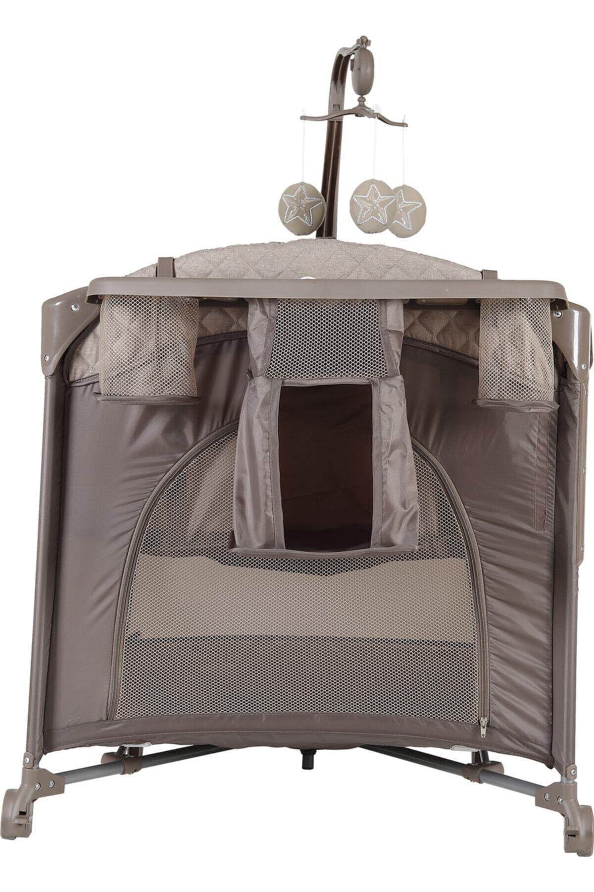 Prego 8023 Miami 70x110 Anne Yanı Beşik Oyun Parkı Yatak fotoğrafı 3 (önizleme)