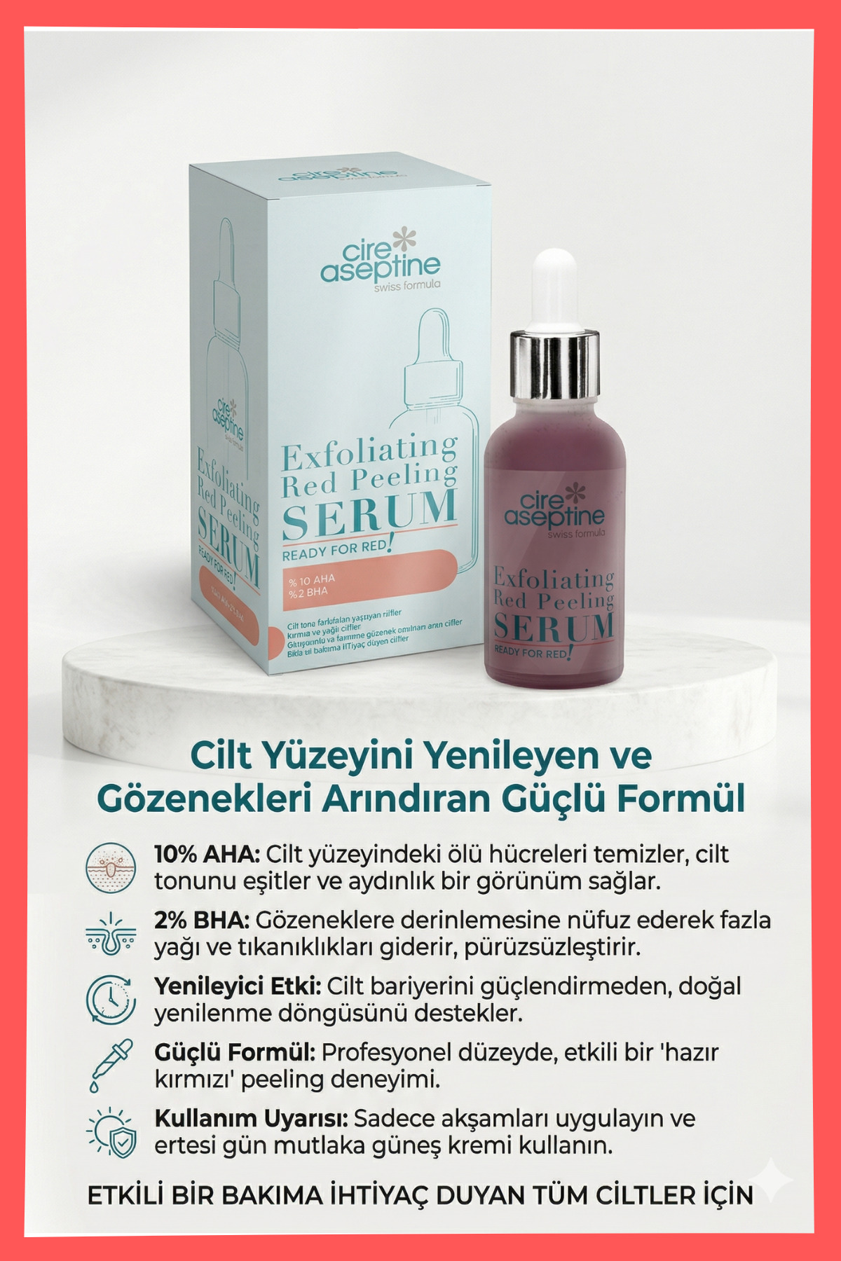 Exfoliating Red Peeling Yüz Serumu 30 ml - READY For RED ! — PR00854 — تصویر 2 از 5