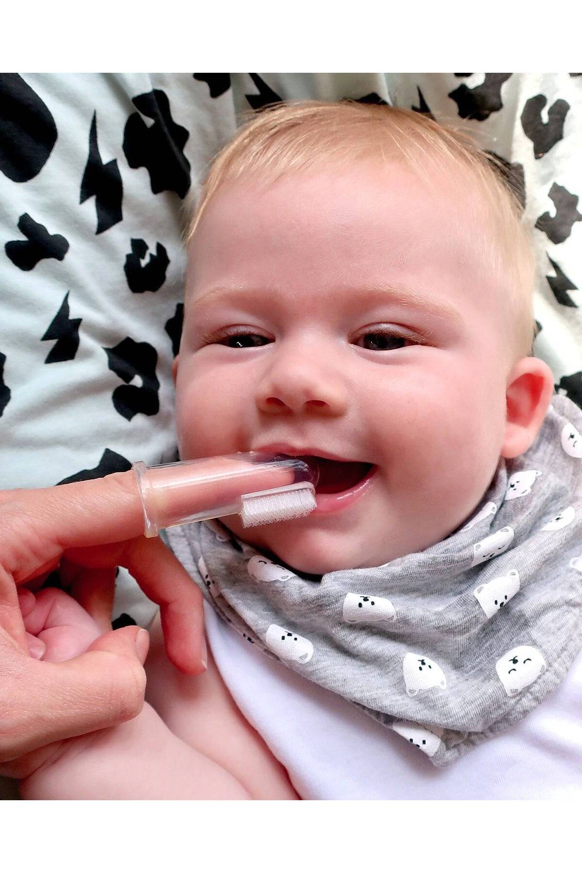 Jack N'Jill Jack N Jill Stage 1 Silikon Parmak Fırça - 2 Pack fotoğrafı 4 (önizleme)