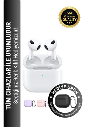 WUNİT 3. Nesil Beyaz Ios Android Uyumlu Kablosuz Bluetooth Kulaklık Yeni Nesi...