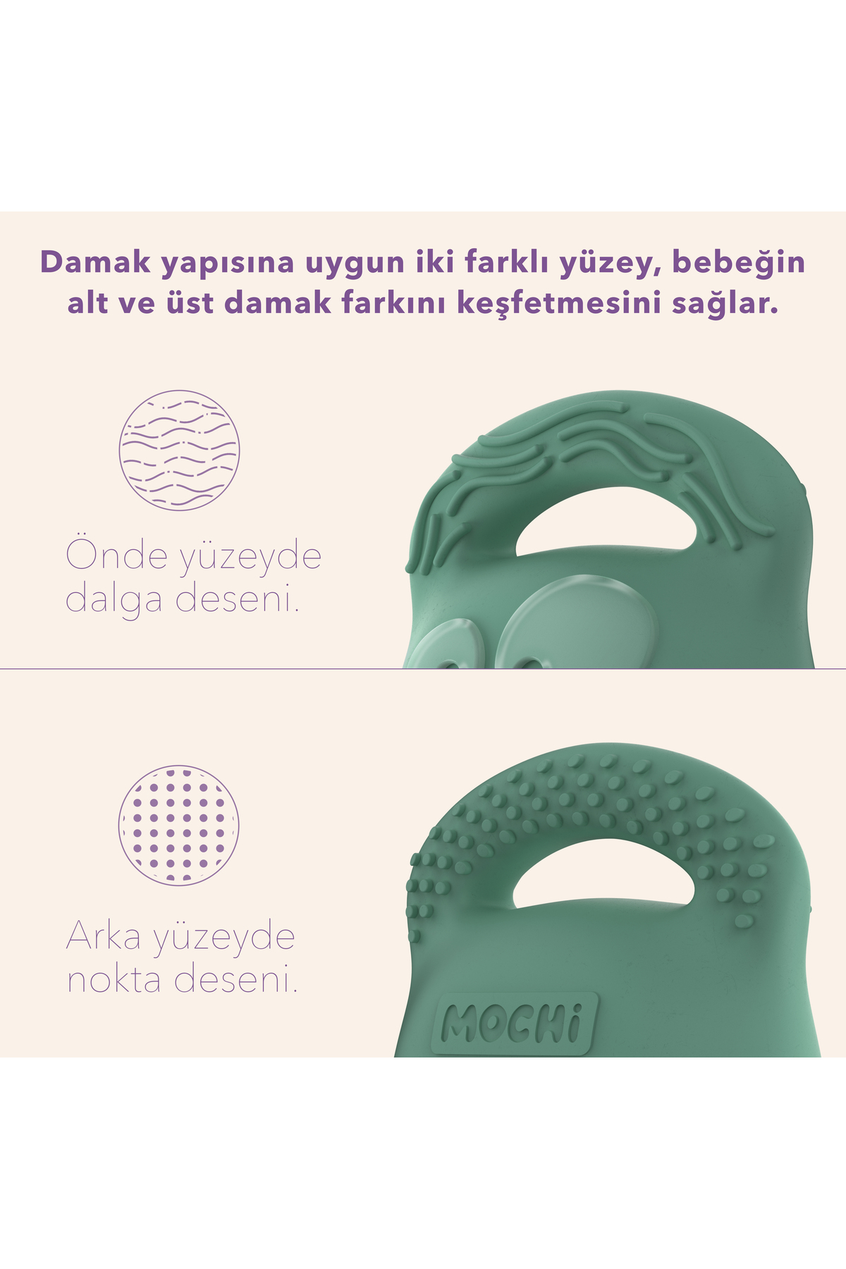 Mochi - Diş Kaşıyıcı Lila fotoğrafı 2 (önizleme)