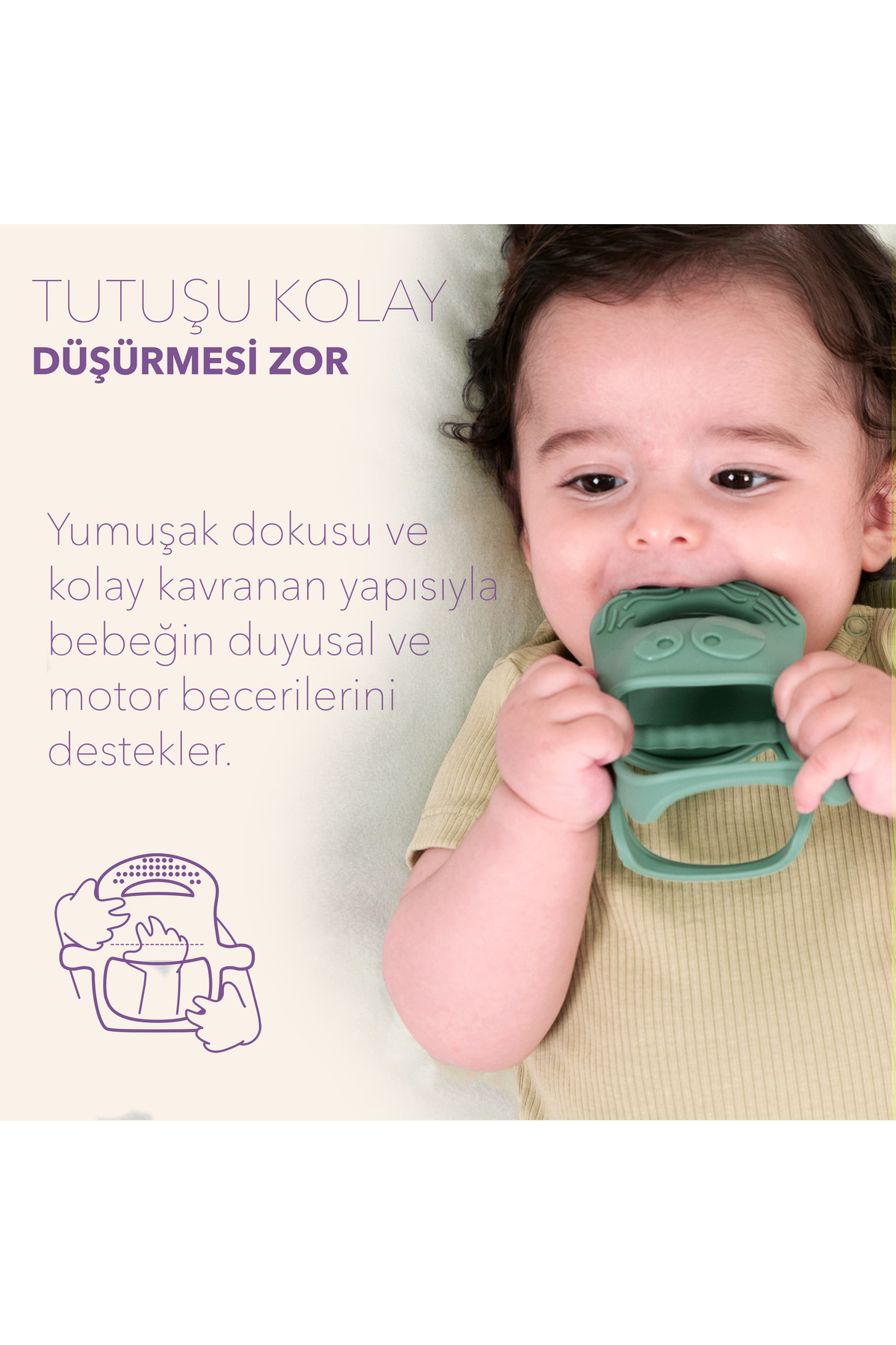 Mochi Diş Kaşıyıcı Somon fotoğrafı 5 (önizleme)