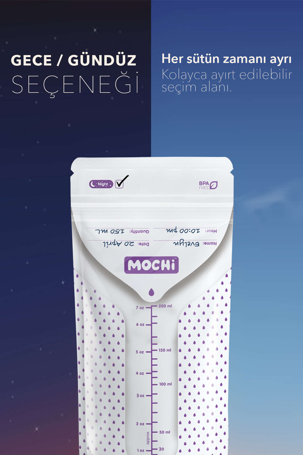 Mochi Anne Sütü Saklama Poşeti 25 Adet fotoğrafı 4 (önizleme)