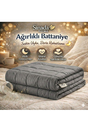 Sinada Ağırlıklı Yorgan %100 Bambu Kumaş 300TC Bambu Dolgulu Ağırlıklı Battan...
