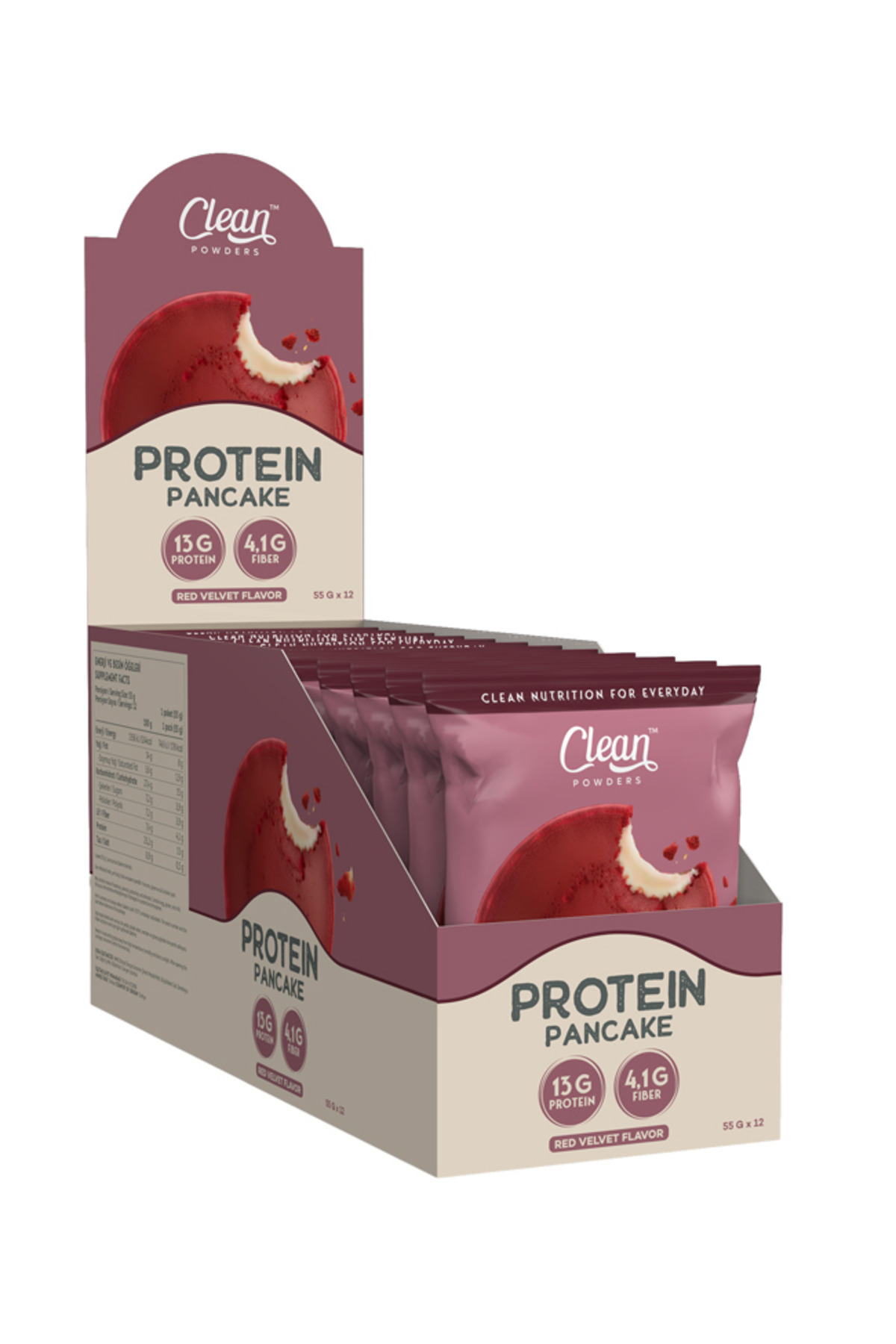 Clean Powders Protein Pancake 55 Gr 12 Adet - Red Velvet - Fiyatı, Yorumları