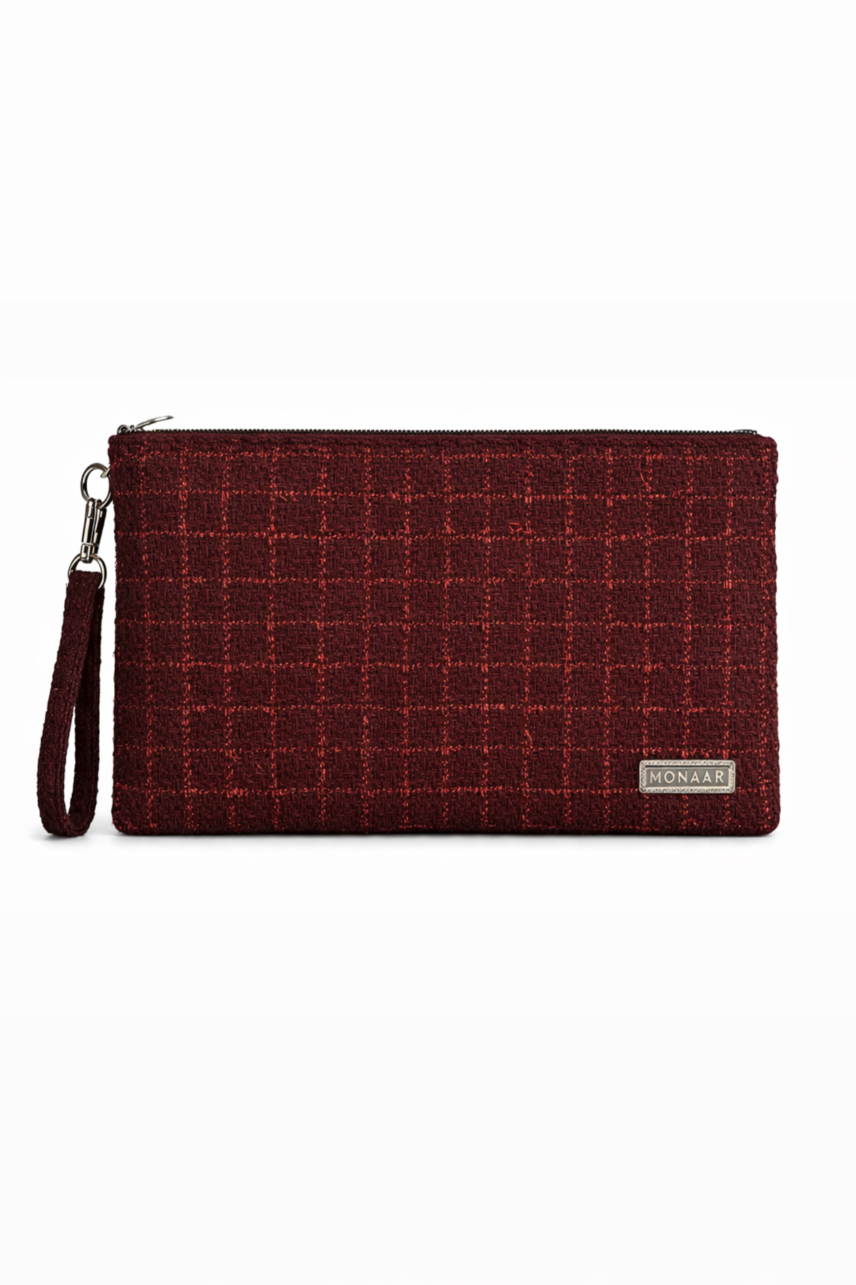 MONAAR Simli Parıltılı Tüvit Clutch Portföy Çanta Tablet Uyumlu