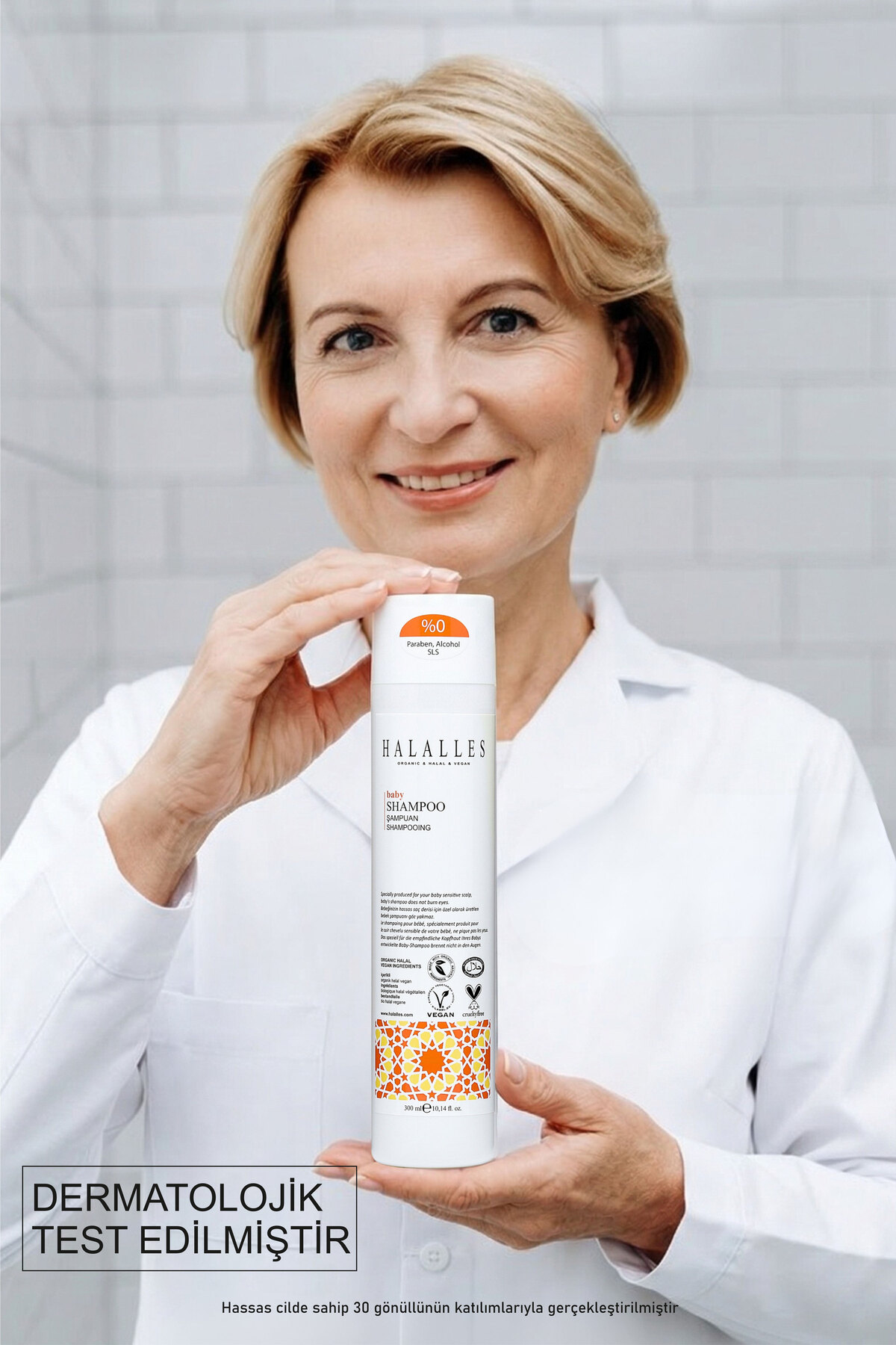 Halalles Bebek Şampuanı Göz Yakmayan Organik ve Doğal İçerikli Sülfatsız Özel Formül 300 ml fotoğrafı 7 (önizleme)