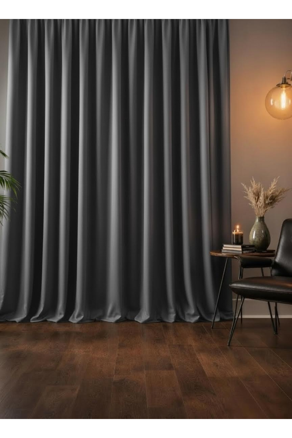 Grey Blackout Lightproof Sunshade Thermal Dimming Curtain(WIDTH X LENGTH)