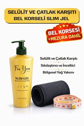 For You Gold Slim Jel Inceltici -sıkılaştırıcı-yağ Yakıcı–bölgesel Incelme-ça...